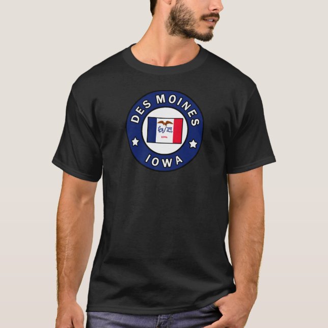 T-shirt Des Moines Iowa (Devant)