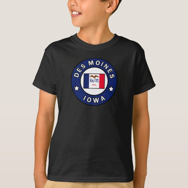 T-shirt Des Moines Iowa (Devant)