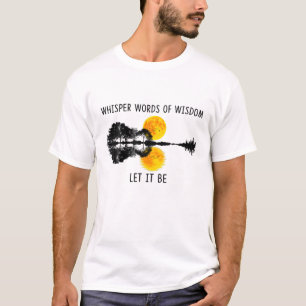 T-shirt Des Mots De Sagesse Qui Font De La Guitare