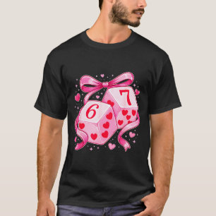 T-shirt Dés Nk Love Dice 6 7 Cœurs Saint-Valentin Mignon R