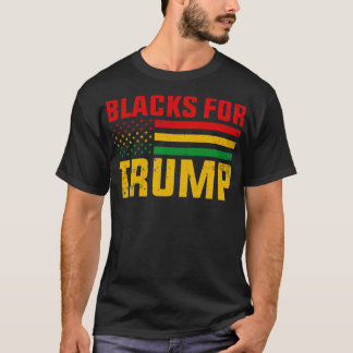 T-shirt Des Noirs Pour Trump