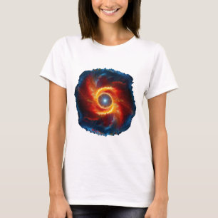 T-shirt Des Nuages Et Flammes Sombres Entourent Une Orbe D
