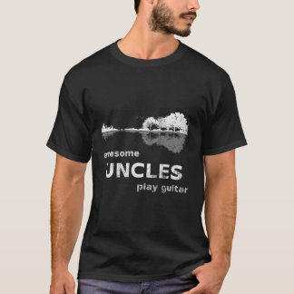 T-shirt Des oncles fantastiques Jouer Guitare Paysage