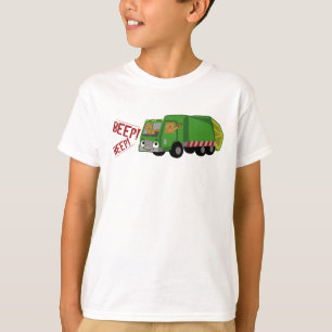 T-shirt Des ours conduisant un camion d'ordures