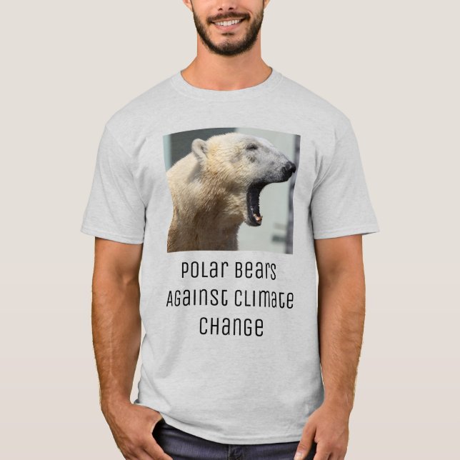 T-shirt Des ours polaires contre le changement climatique (Devant)
