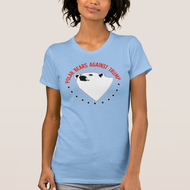 T-shirt Des ours polaires contre Trump (Devant)