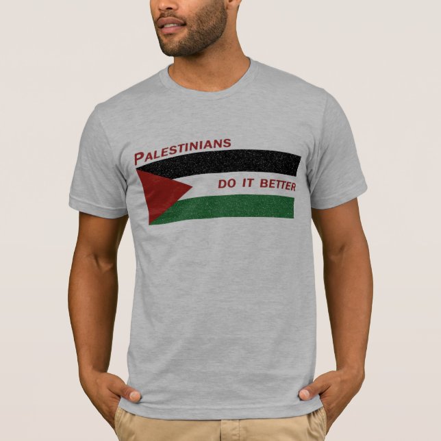 T-shirt Des Palestiniens il améliorent (Devant)