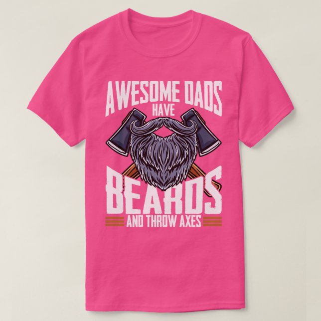 T-shirt Des papas géniaux ont des ours et des axes de lanc (Design devant)