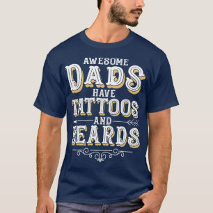 T-shirt Des papas géniaux ont des tatouages et des ours