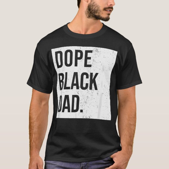 T-shirt Des papas noirs géniaux comptent pour (Devant)