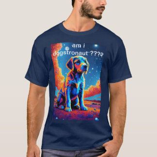 T-shirt Des pattes à travers le Cosmos : Aventures canines