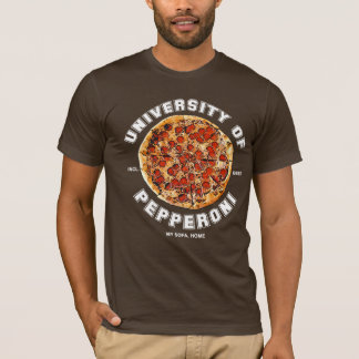 T-shirt des pepperoni (chemise foncée)