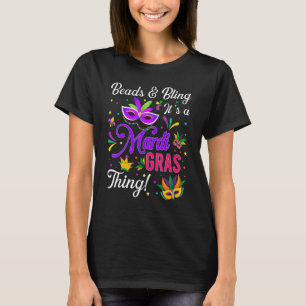 T-shirt Des Perles De Fête De Carnaval Le Bling C'Est Une