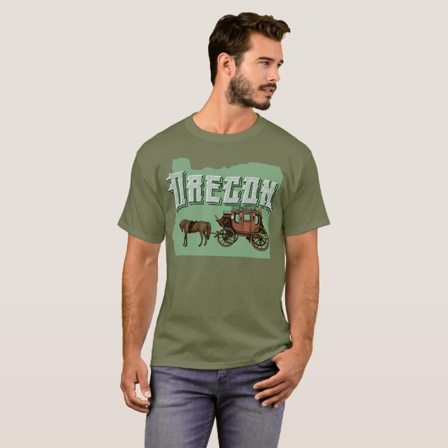T-shirt des pistes de l'Oregon (Devant entier)