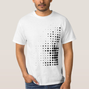 T-shirt Des points de demi-teinte abstraits modernes et co