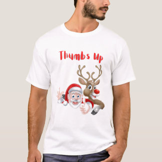 T-shirt Des pouces de Père Noël