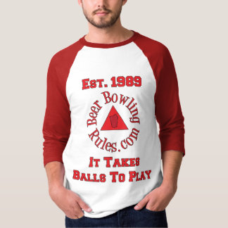 T-shirt Des règles de bowling de bière il prend la chemise