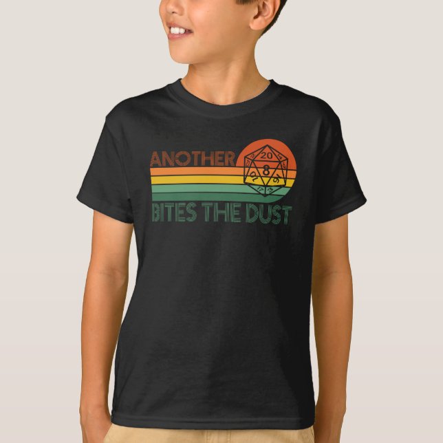 T-shirt Dés rétros D20 RPG (Devant)