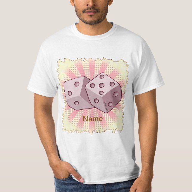 T-shirt Dés roses (Devant)