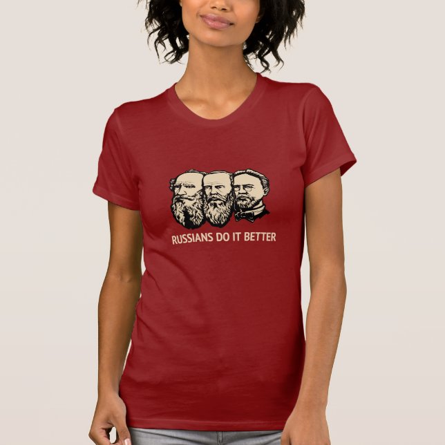T-shirt Des Russes il améliorent (Devant)