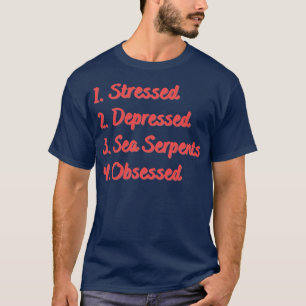 T-shirt Des Serpents de la mer en dépression stressés obsé