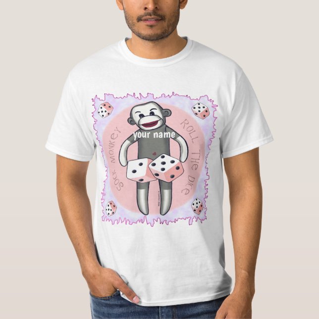 T-shirt Dés Singe Chaussette  (Devant)