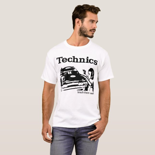 T-SHIRT DES TECHNIQUES - ENSEIGNEZ-LES BIEN (Devant entier)