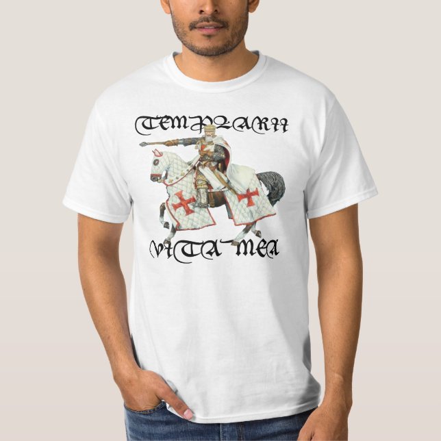 T-shirt Des Templer sont ma vie (Devant)
