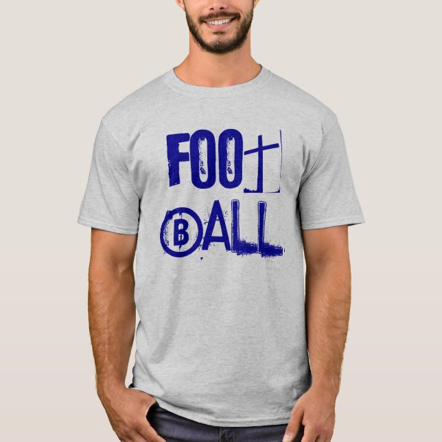 T-shirt des textes du football (Devant)