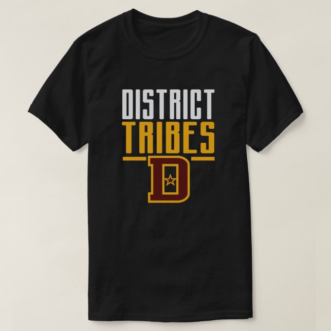 T-shirt des "tribus de district" sportives de Wash (Design devant)