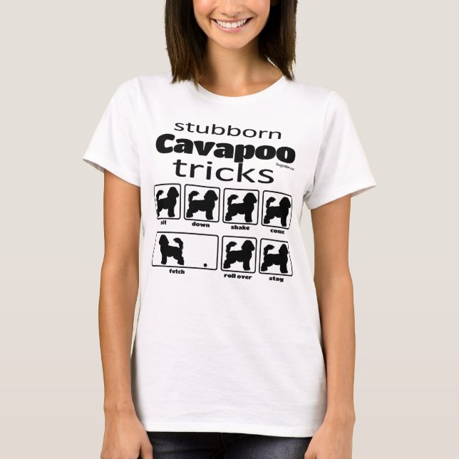 T-shirt Des Trucs De Cavapoo Imbéciles (Devant)
