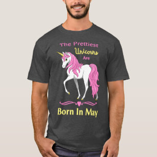 T-shirt Des Unicornes Jolies Rose Sont Nées En Mai Anniver