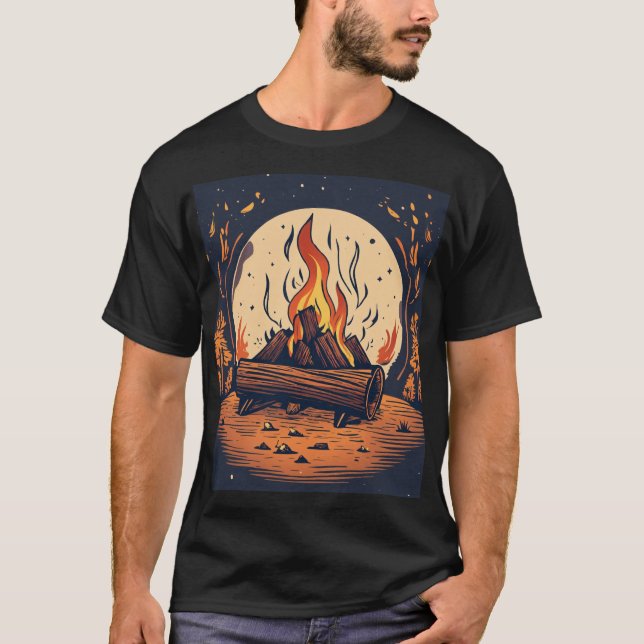 T-shirt des vagues de créativité" (Devant)