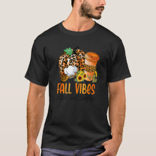 T-shirt Des Vibes Automatiques Et Ce Citrouille Lunch Lady