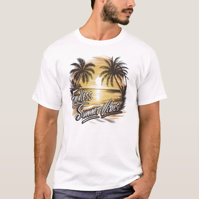 T-shirt Des Vibes Été Sans Fin (Devant)