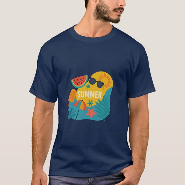 T-shirt Des Vibes Été Sans Fin (Devant)