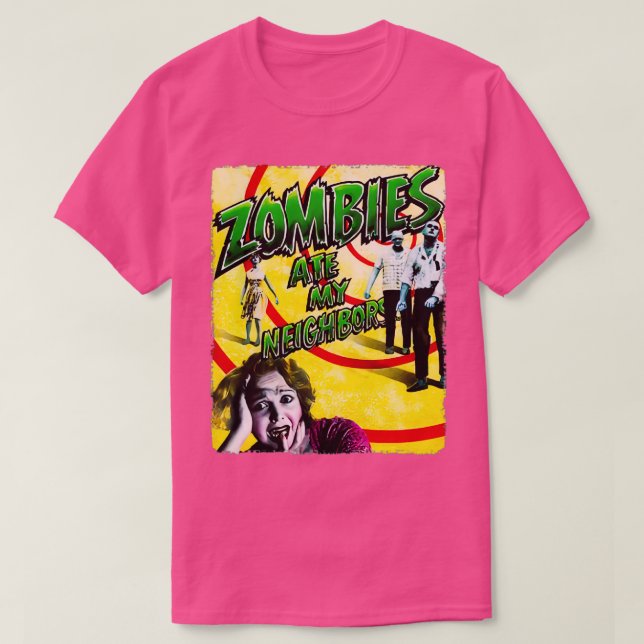 T-SHIRT DES ZOMBIES MANGENT MES VOISINS (Design devant)