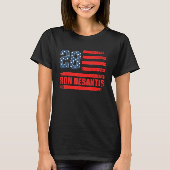 T-shirt Desantis 2028 American Flag USA Flag 2 (Devant)