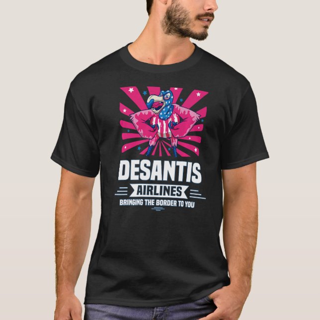 T-shirt Desantis Airline vous apporte la frontière Martha (Devant)