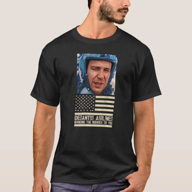 T-shirt Desantis Airline vous apporte la frontière Martha (Devant)