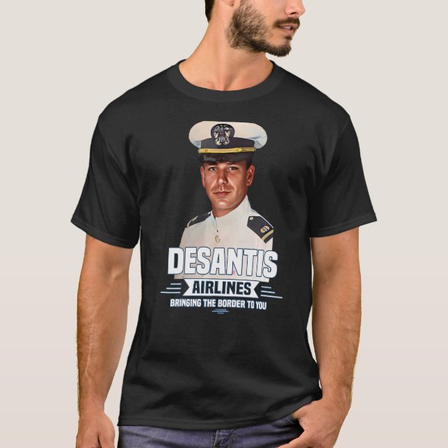 T-shirt Desantis Airline vous apporte la frontière Martha (Devant)