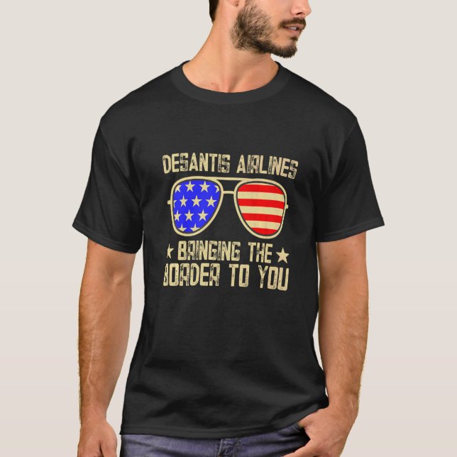 T-shirt DeSantis Airlines Bleu (Devant)