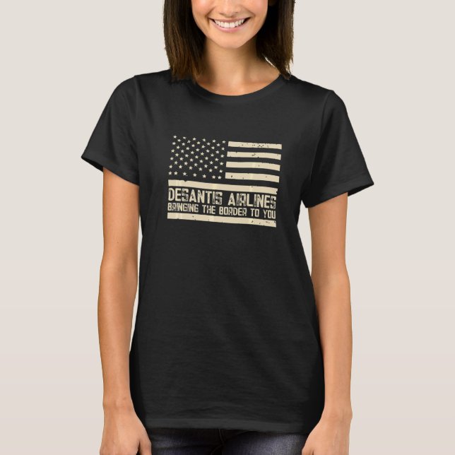 T-shirt DeSantis Airlines Bleu  2 (Devant)