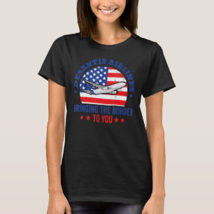 T-shirt DeSantis Airlines Drôle Mème politique USA Drapeau