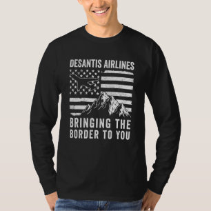 T-shirt DeSantis Airlines Funny Retro USA Flag DeSantis Ai