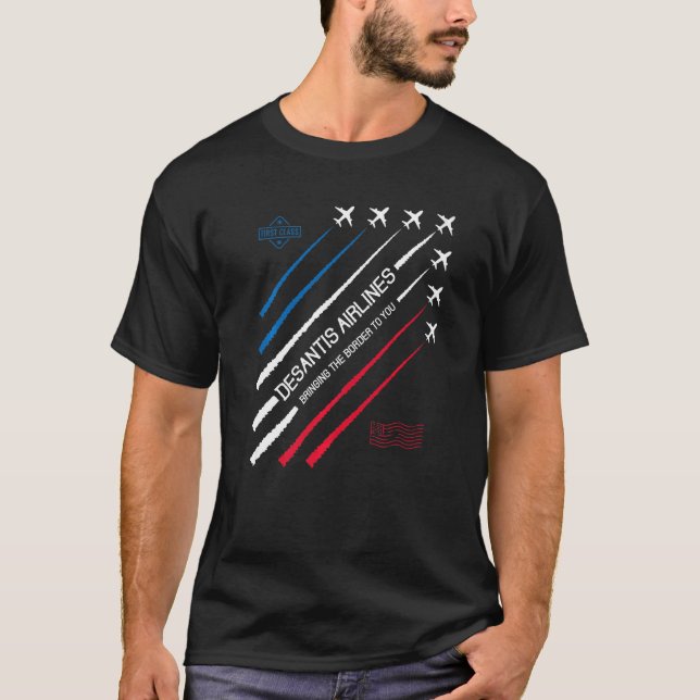 T-shirt DeSantis Airlines Mème politique DeSantis (Devant)