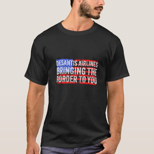 T-shirt Desantis Airlines Mème politique drôle Ron Desanti (Devant)