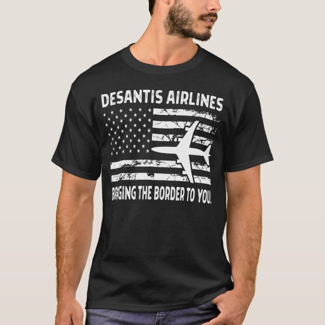 T-shirt DeSantis Airlines Shirt, DeSantis Airline Vintage_ (Devant)