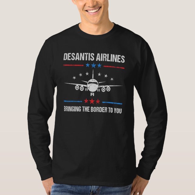 T-shirt Desantis Airlines Vous Apporte La Frontière_77 (Devant)