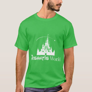T-shirt DeSantis World Drôle Anti Woke Corporation Thème P